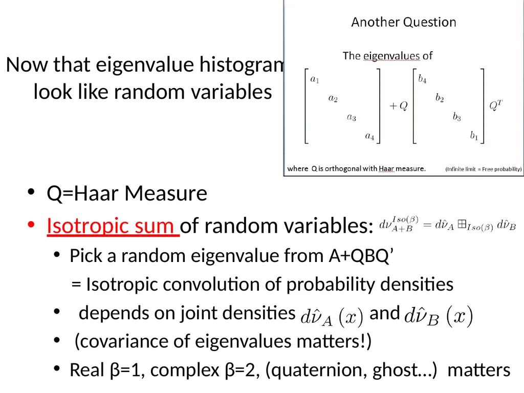 What are the Eigenvalues of a Sum of - slide 10 of 24