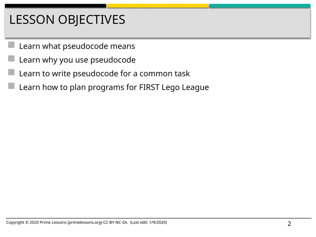 pseudocode BY SANJAY AND ARVIND SESHAN Lesson - slide 2 of 8