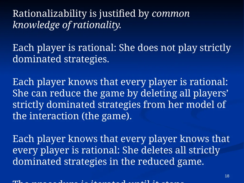 EC941 - Game Theory Francesco Squintani Email: - slide 18 of 54