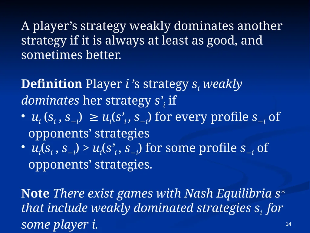 EC941 - Game Theory Francesco Squintani Email: - slide 14 of 54
