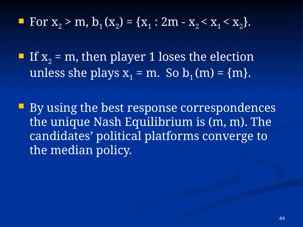 EC941 - Game Theory Francesco Squintani Email: - slide 44 of 54