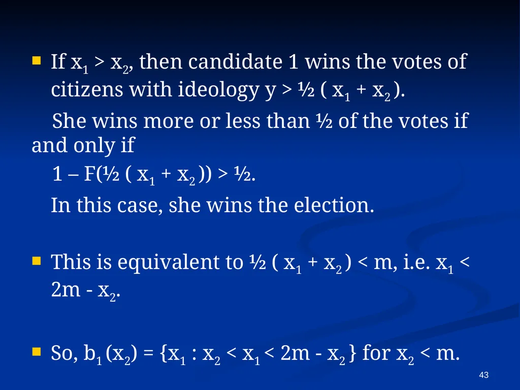EC941 - Game Theory Francesco Squintani Email: - slide 43 of 54