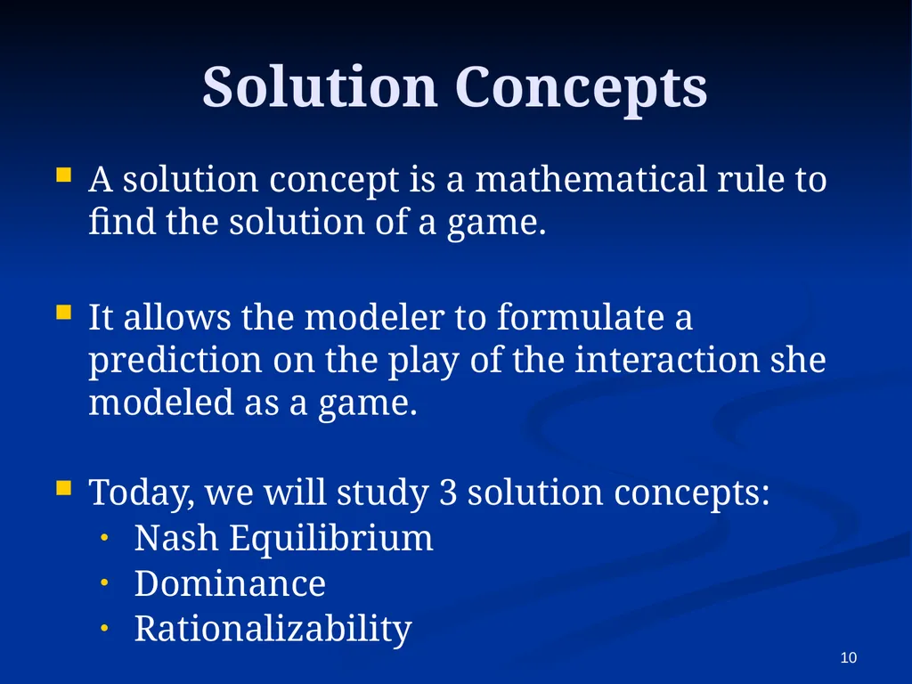 EC941 - Game Theory Francesco Squintani Email: - slide 10 of 54