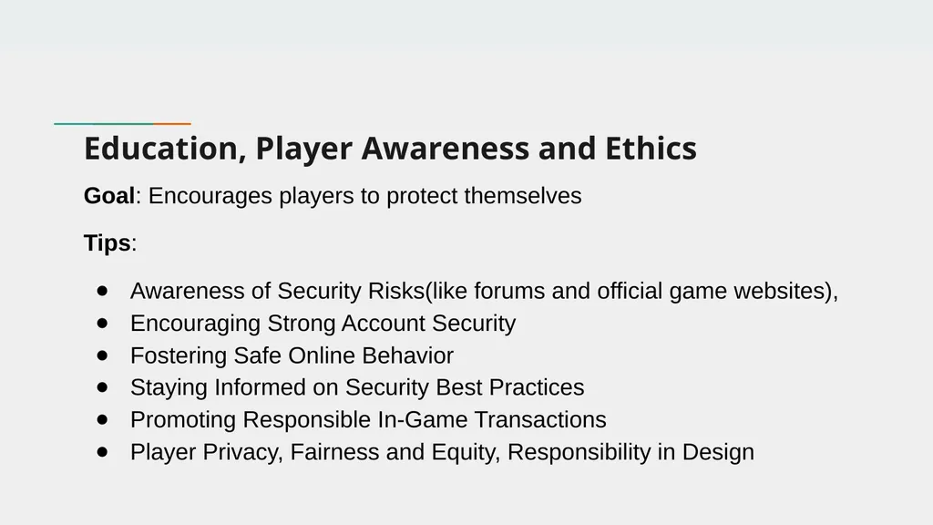 UNDERSTANDING GAME SECURITY FEATURES Game - slide 24 of 25
