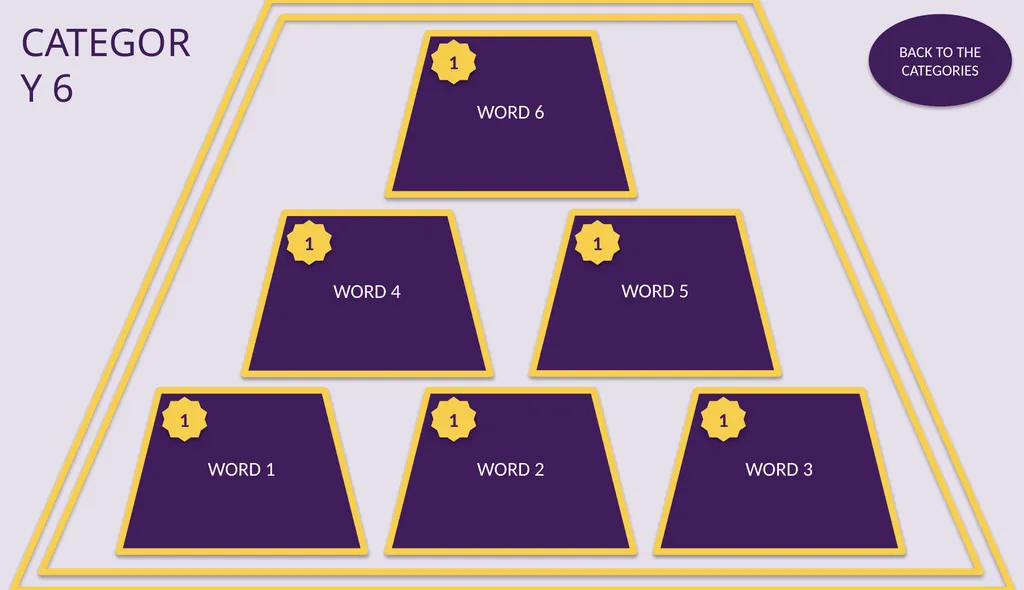 $10,000 Pyramid Slidedeck Template: Game Show - slide 9 of 19