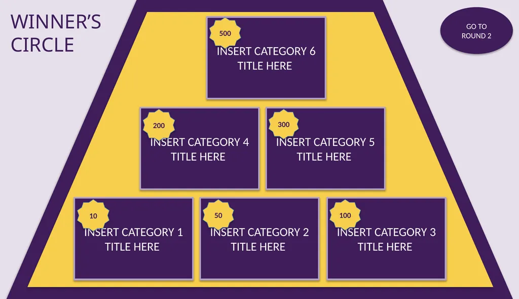 $10,000 Pyramid Slidedeck Template: Game Show - slide 10 of 19