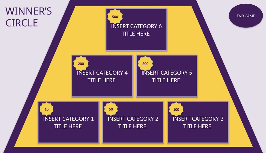 $10,000 Pyramid Slidedeck Template: Game Show - slide 18 of 19