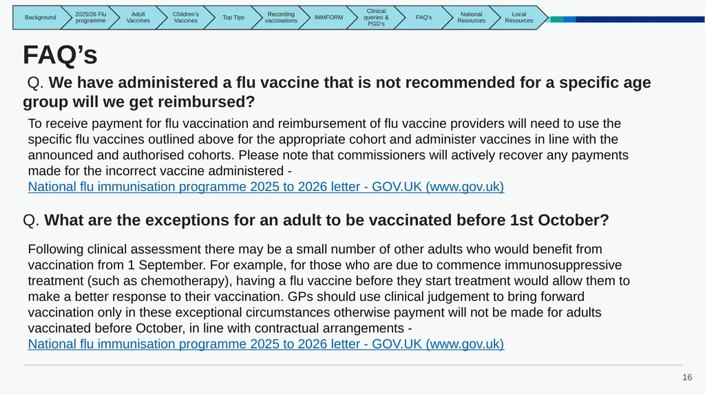 East Midlands GP Practice Flu Vaccination Toolkit - slide 16 of 20