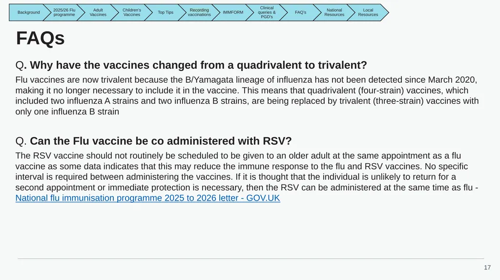 East Midlands GP Practice Flu Vaccination Toolkit - slide 17 of 20