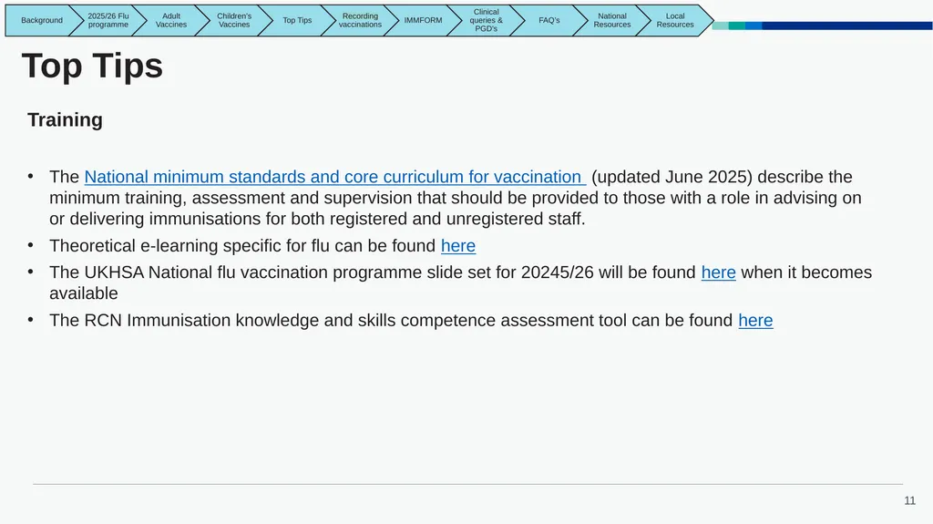 East Midlands GP Practice Flu Vaccination Toolkit - slide 11 of 20