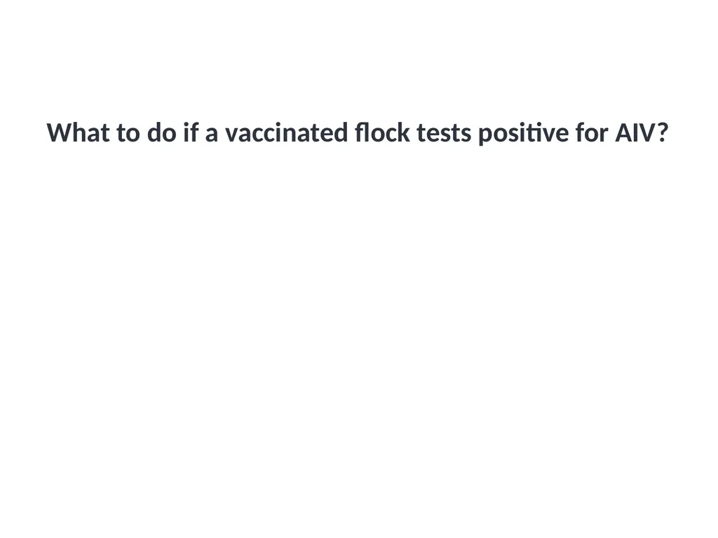 Module V6 Avian Influenza Virus Poultry Vaccines - slide 24 of 34