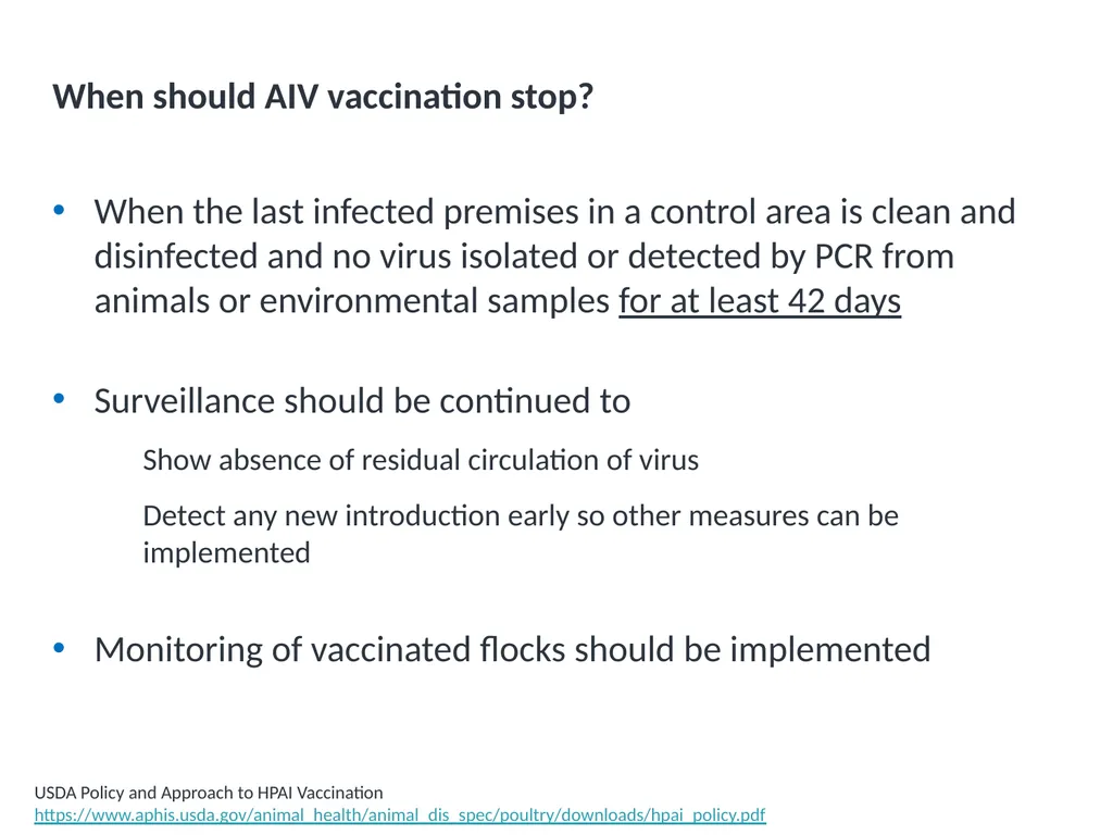 Module V6 Avian Influenza Virus Poultry Vaccines - slide 22 of 34