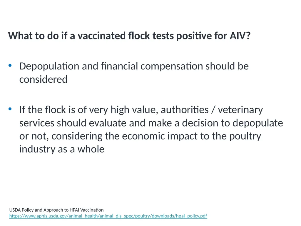 Module V6 Avian Influenza Virus Poultry Vaccines - slide 25 of 34