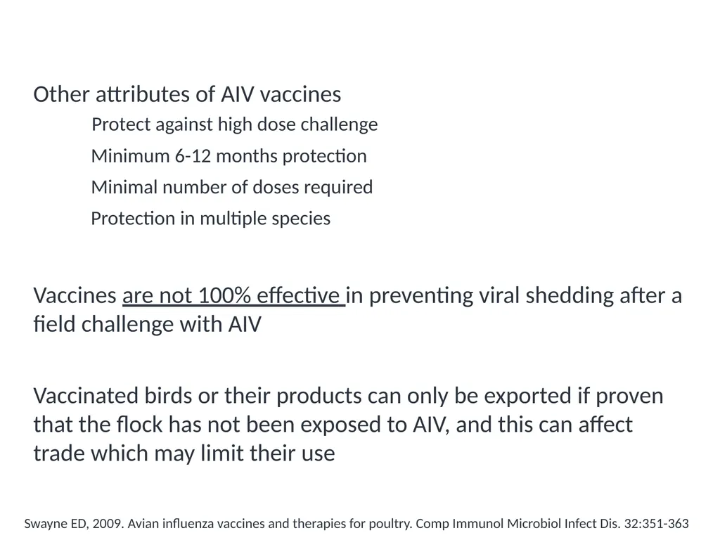 Module V6 Avian Influenza Virus Poultry Vaccines - slide 18 of 34