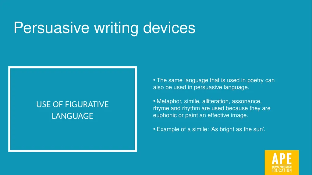 Persuasive Writing LESSON 2 Identifying and using - slide 10 of 44