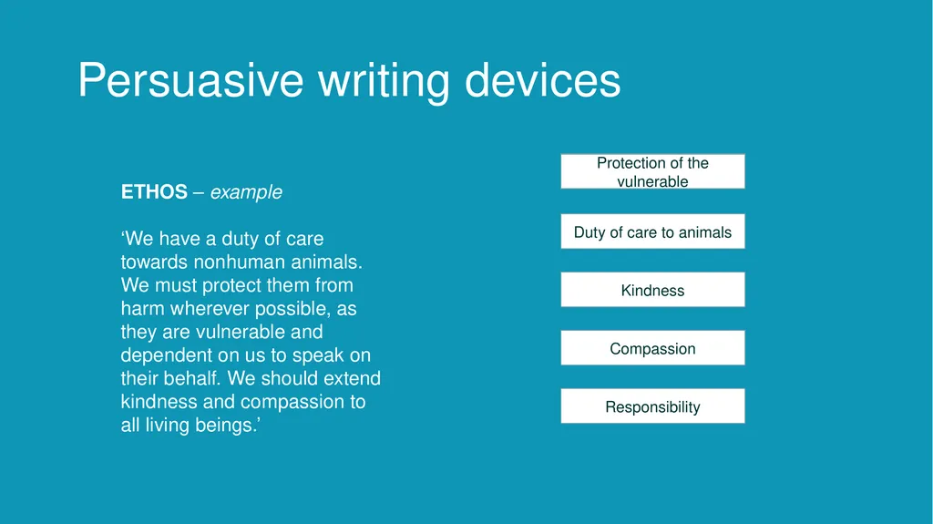 Persuasive Writing LESSON 2 Identifying and using - slide 14 of 44