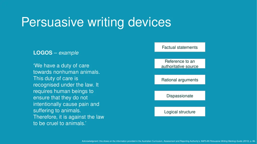 Persuasive Writing LESSON 2 Identifying and using - slide 16 of 44