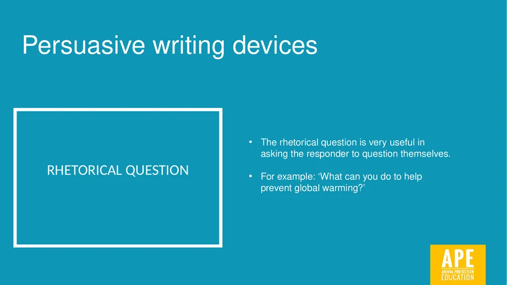 Persuasive Writing LESSON 2 Identifying and using - slide 4 of 44