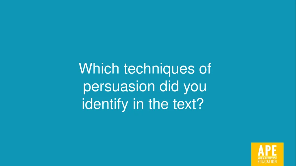 Persuasive Writing LESSON 2 Identifying and using - slide 20 of 44