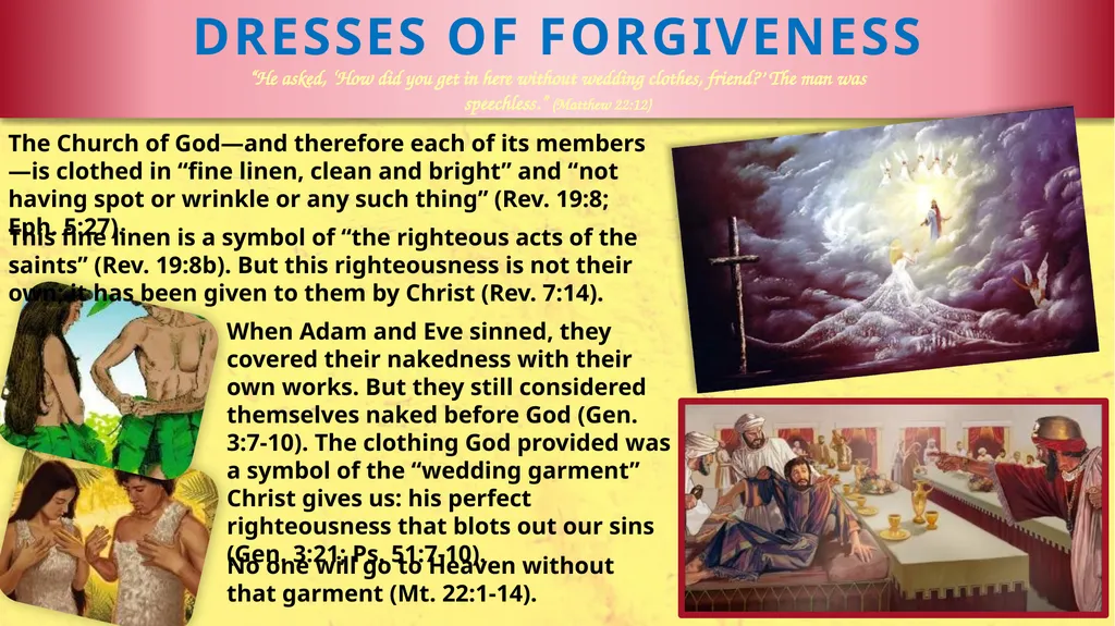 REPENTANCE AND FORGIVENESS Lesson 10 for June 6, - slide 11 of 12