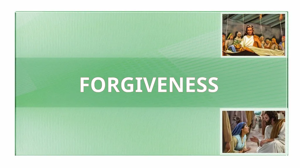 REPENTANCE AND FORGIVENESS Lesson 10 for June 6, - slide 8 of 12