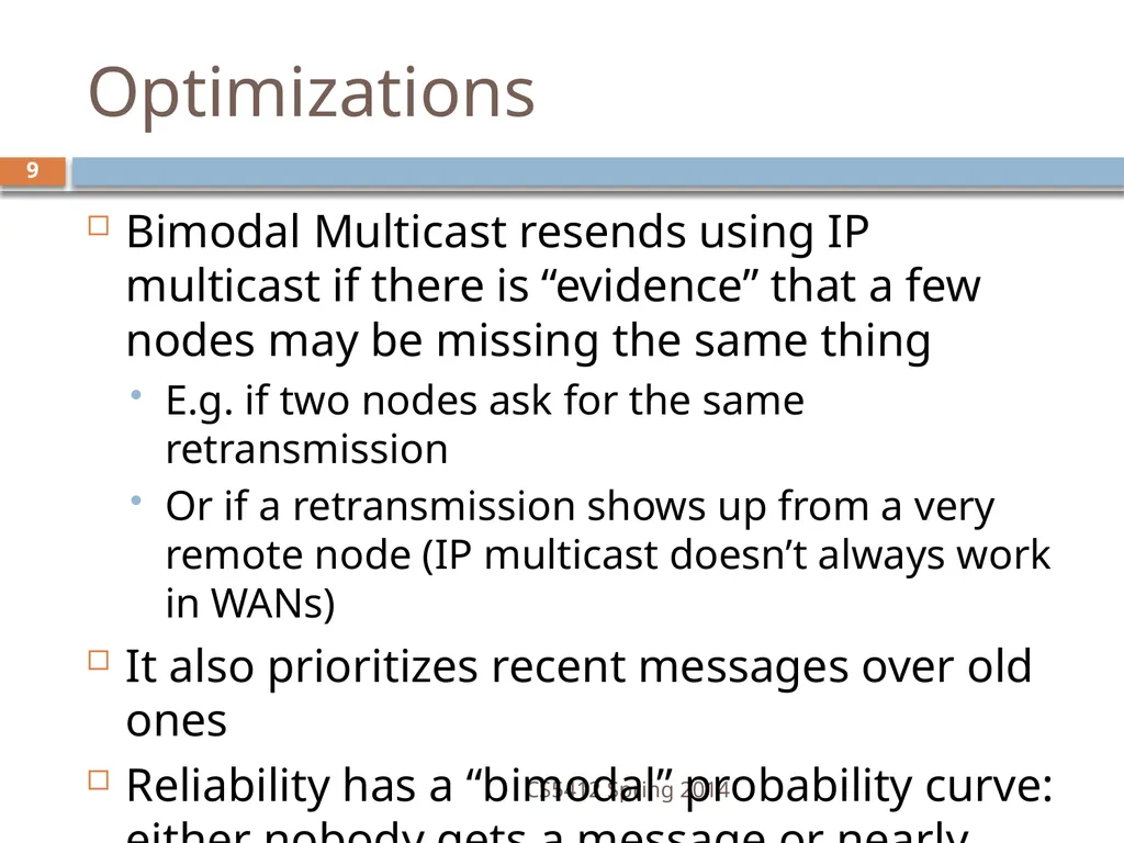 CS5412: Bimodal Multicast Astrolabe Ken Birman - slide 9 of 40