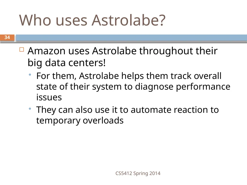 CS5412: Bimodal Multicast Astrolabe Ken Birman - slide 34 of 40