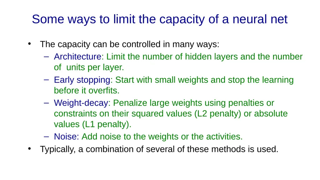 Neural Networks for Machine Learning Lecture 9a - slide 4 of 39