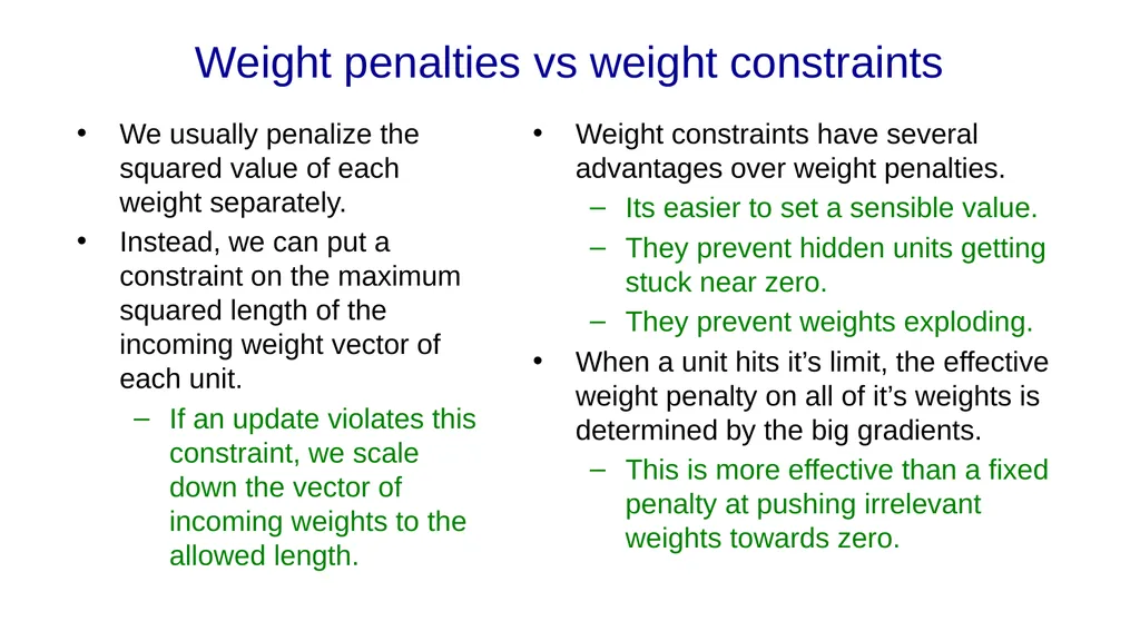 Neural Networks for Machine Learning Lecture 9a - slide 13 of 39