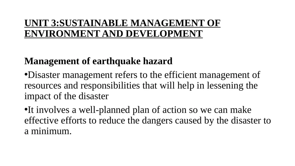 PAPER-601 ENVIRONMENT AND DEVELOPMENT UNIT - slide 2 of 9
