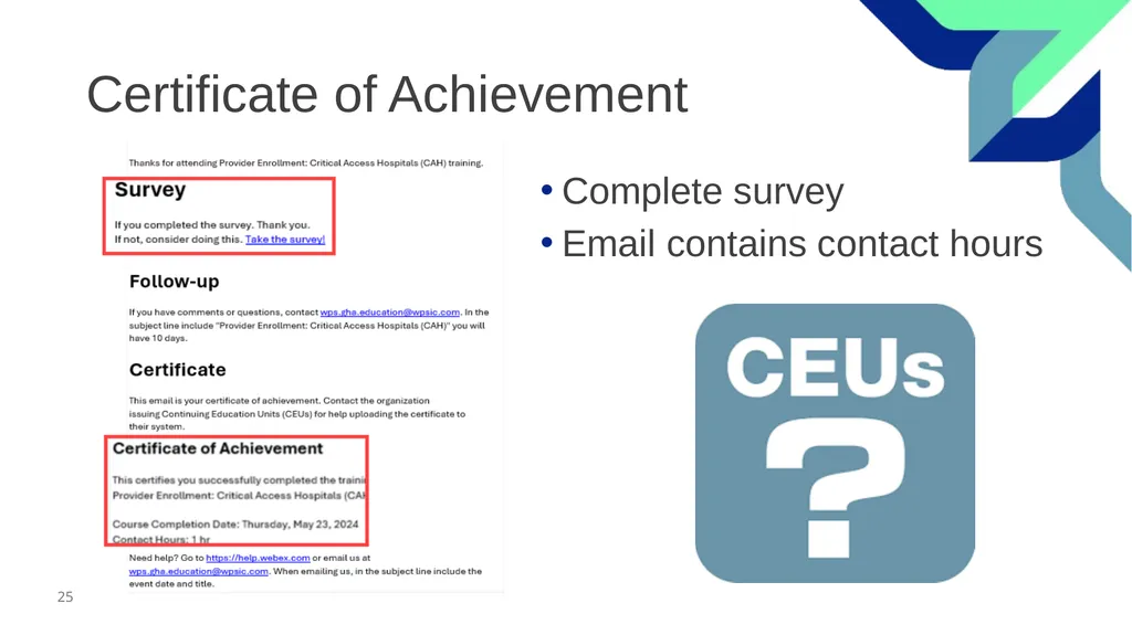 Audio Information The presenter started speaking - slide 25 of 28