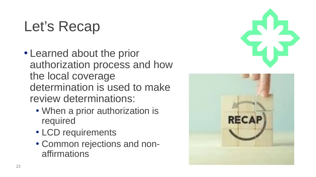 Audio Information The presenter started speaking - slide 23 of 28
