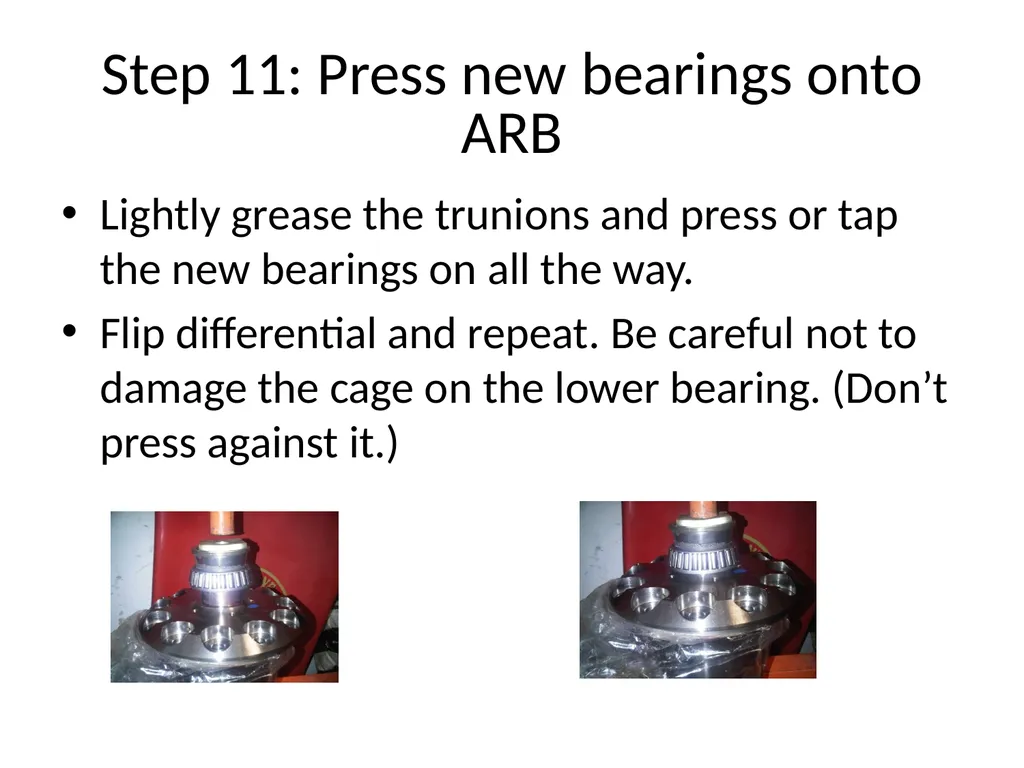 DIY ARB Locker install Step 1 Clean your - slide 12 of 26