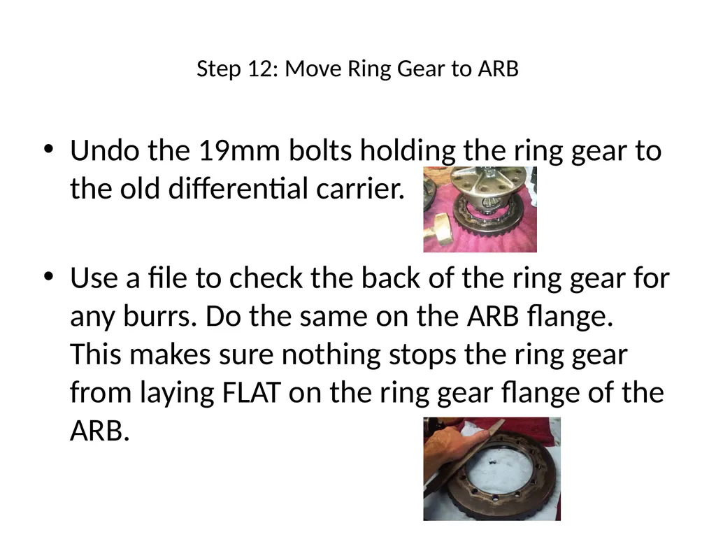 DIY ARB Locker install Step 1 Clean your - slide 13 of 26