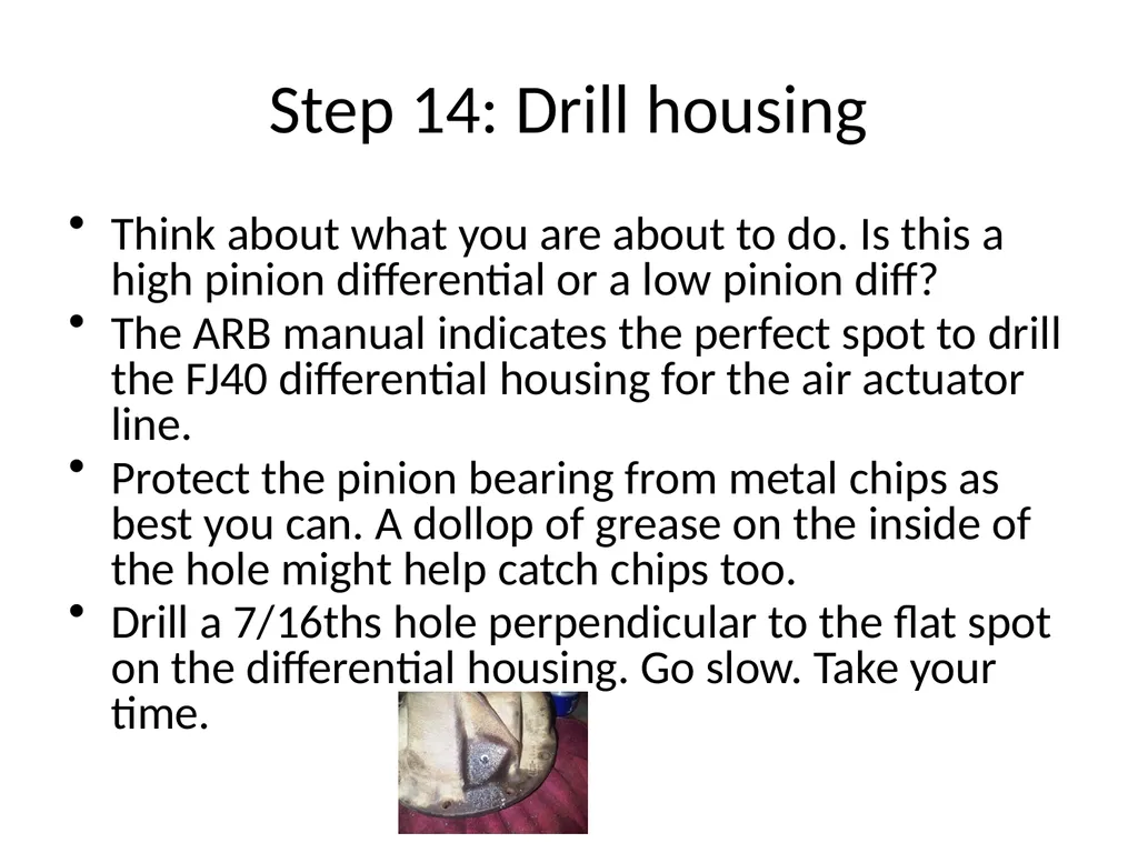 DIY ARB Locker install Step 1 Clean your - slide 15 of 26
