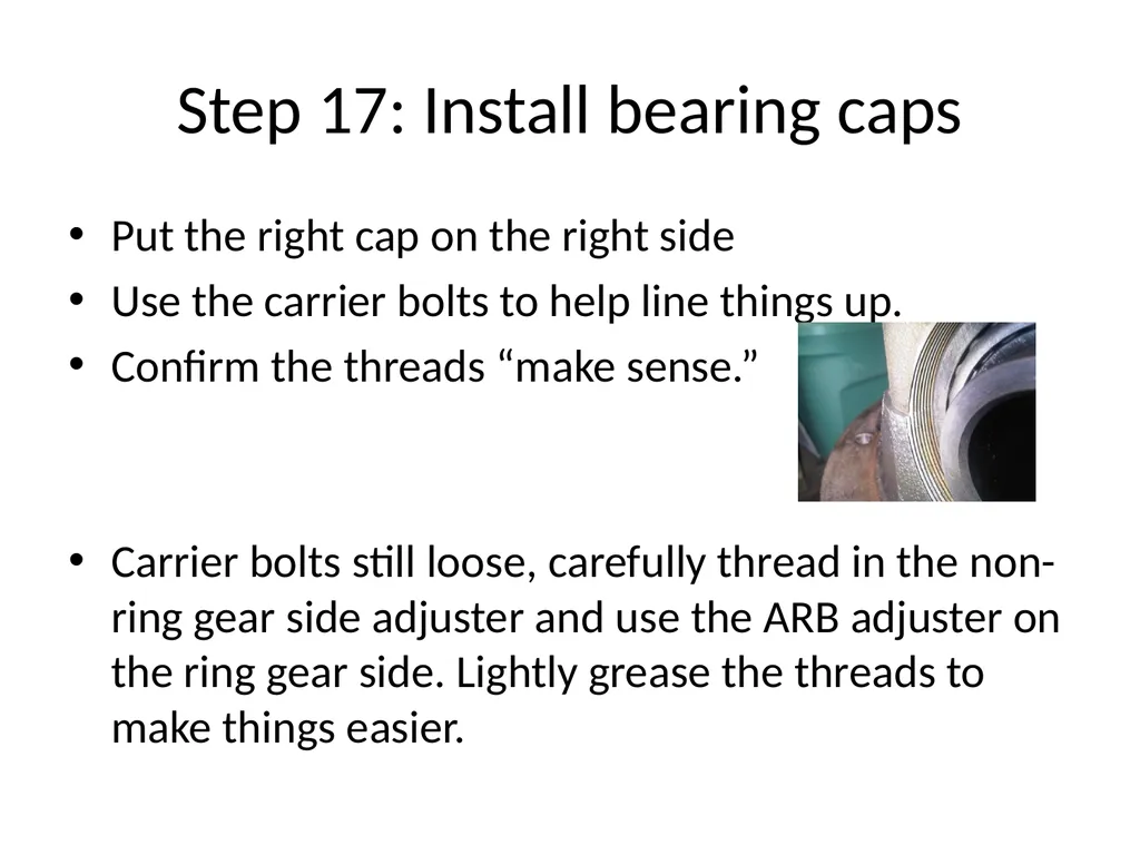 DIY ARB Locker install Step 1 Clean your - slide 18 of 26