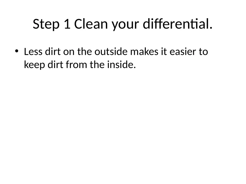 DIY ARB Locker install Step 1 Clean your - slide 2 of 26
