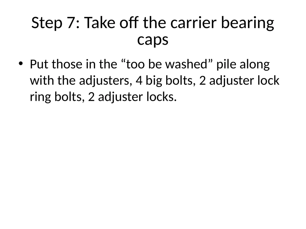 DIY ARB Locker install Step 1 Clean your - slide 8 of 26