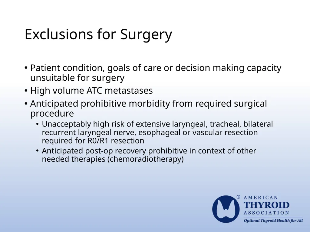 Surgical Management 2021 ATA® Guidelines for - slide 6 of 6