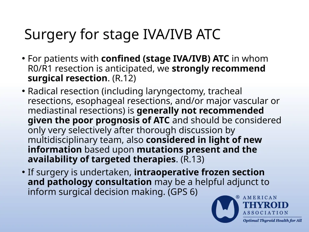 Surgical Management 2021 ATA® Guidelines for - slide 5 of 6
