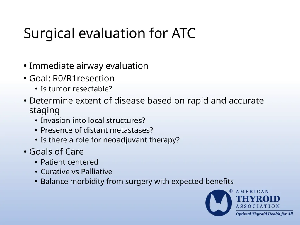 Surgical Management 2021 ATA® Guidelines for - slide 2 of 6