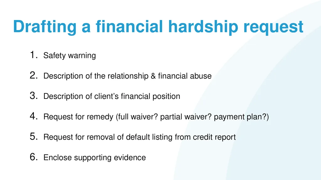 Resolving financial abuse legal issues Solicitor - slide 43 of 67