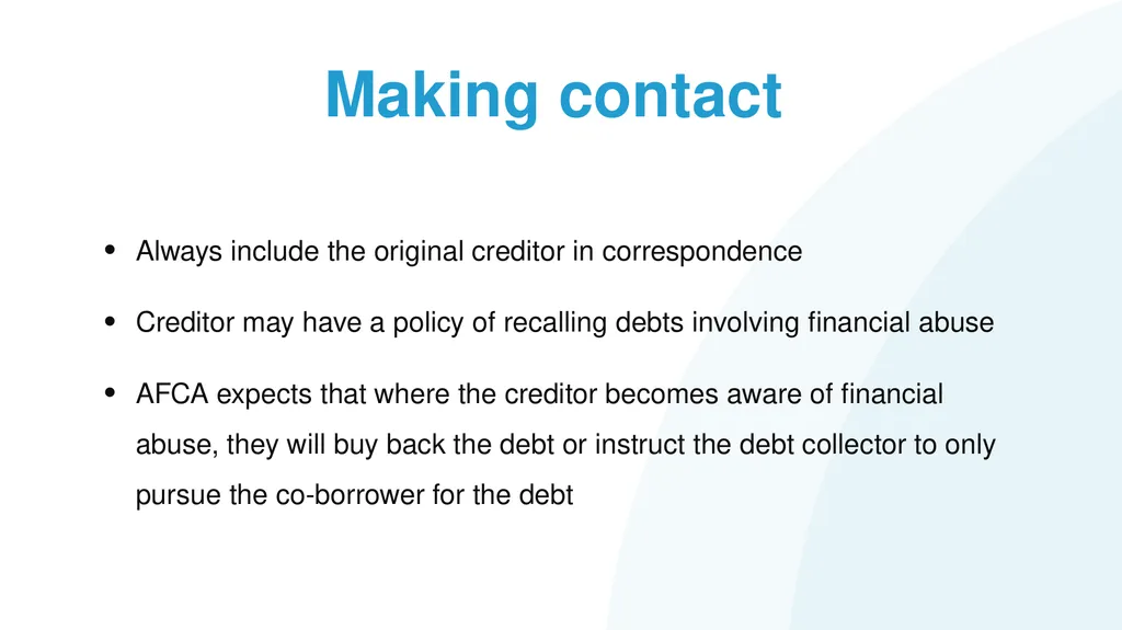 Resolving financial abuse legal issues Solicitor - slide 58 of 67