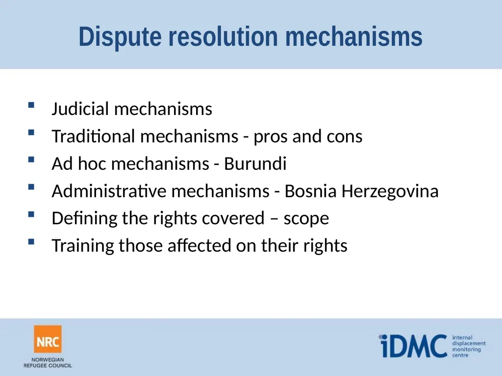 Housing, land and property (HLP) Durable - slide 21 of 24