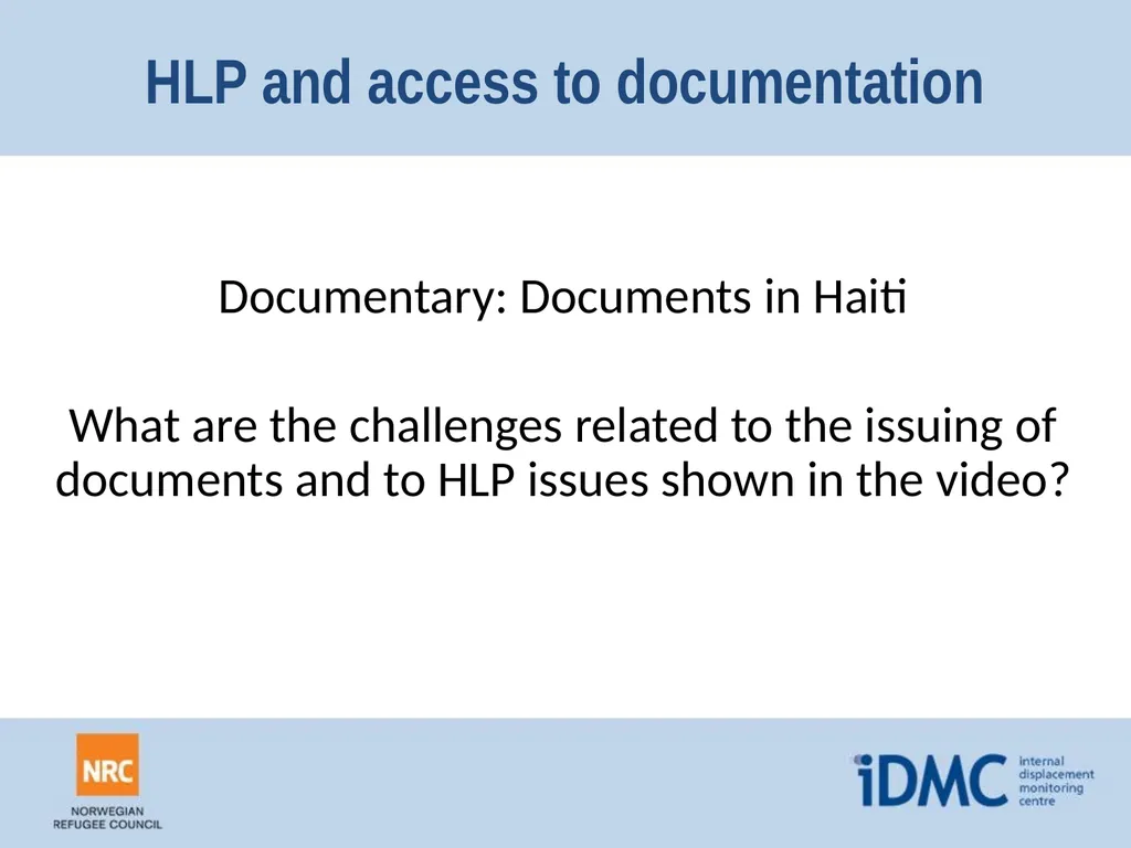 Housing, land and property (HLP) Durable - slide 15 of 24