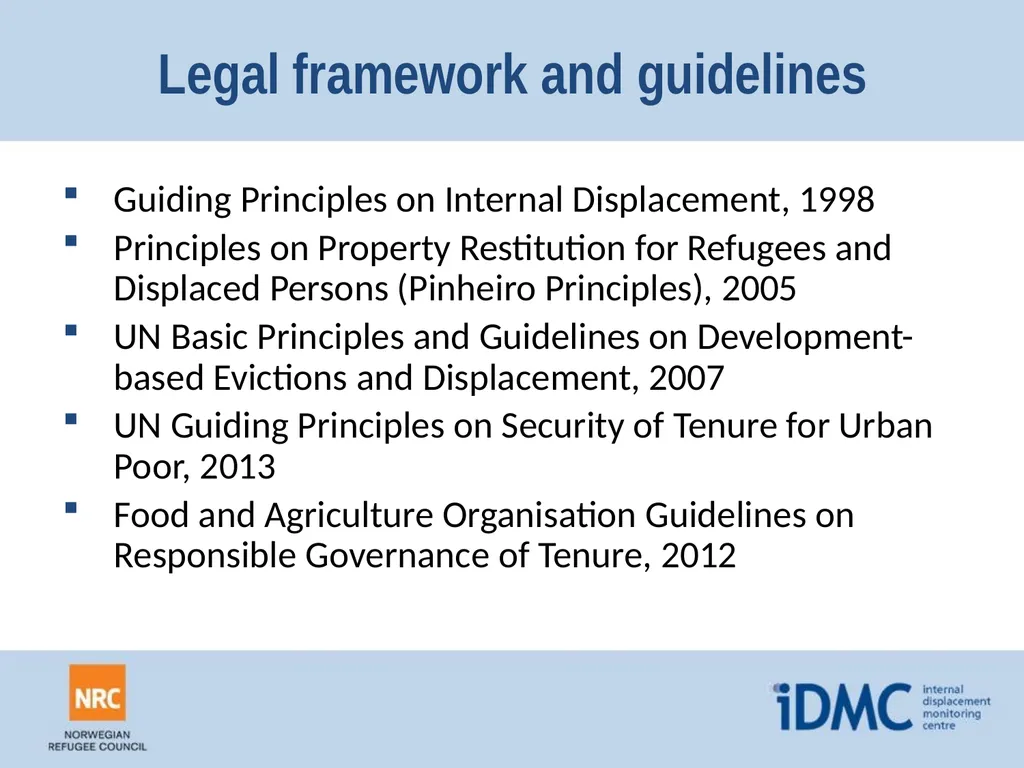Housing, land and property (HLP) Durable - slide 9 of 24