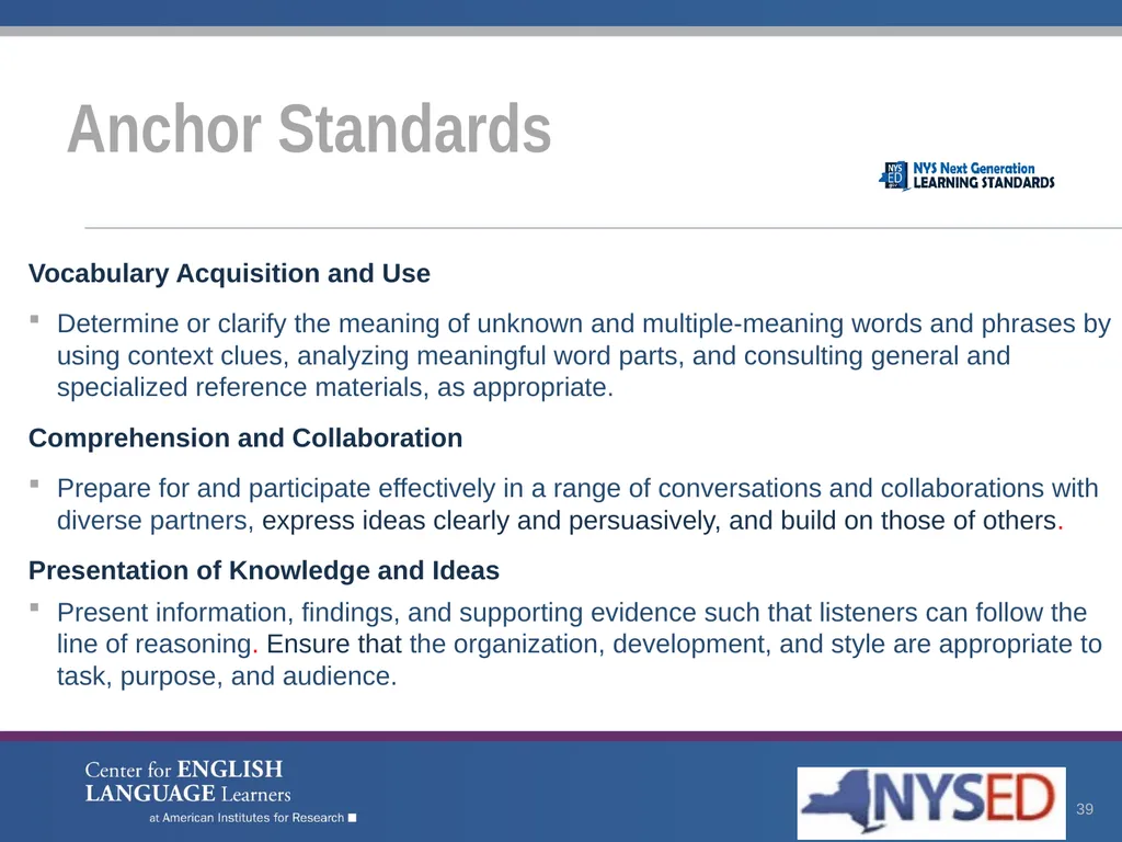 Enhancing Comprehension for English Language - slide 39 of 73