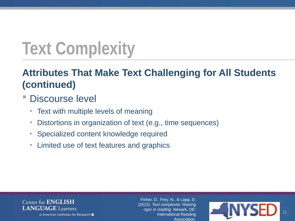 Enhancing Comprehension for English Language - slide 21 of 73