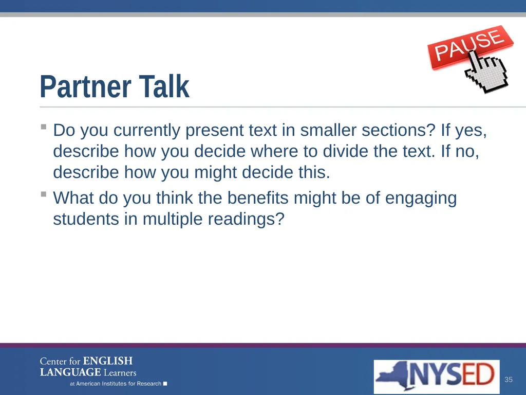 Enhancing Comprehension for English Language - slide 35 of 73