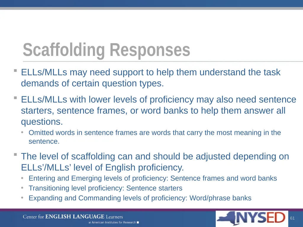 Enhancing Comprehension for English Language - slide 61 of 73